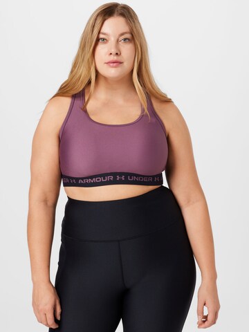 UNDER ARMOUR - Soutien Bustier Soutien de desporto em roxo: frente