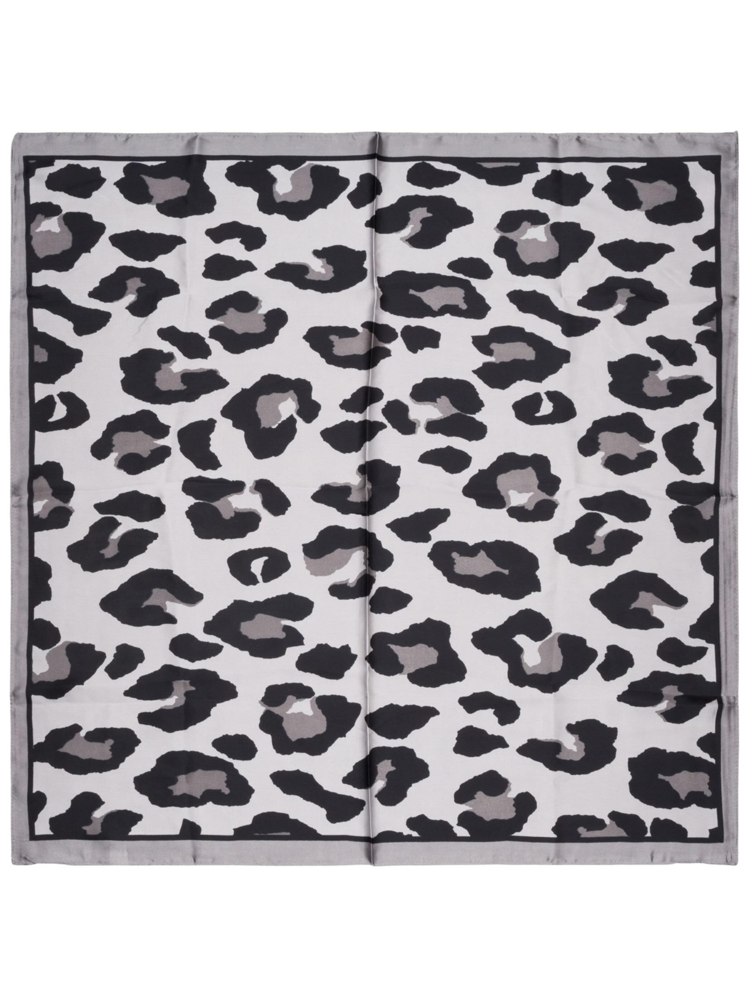 styleBREAKER Tuch 'Halstuch mit Leoparden Muster'‌‌ in Grau