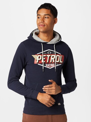 Petrol Industries Sweatshirt in Blauw: voorkant