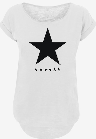 T-shirt 'David Bowie' F4NT4STIC en blanc : devant