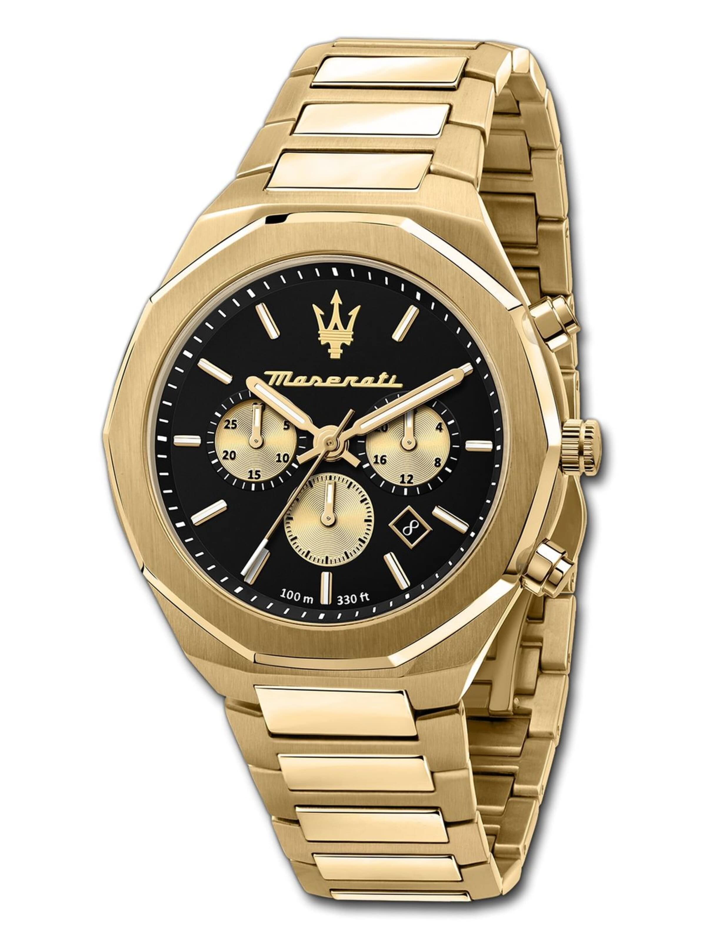 Maserati - Reloj analógico en oro: frente