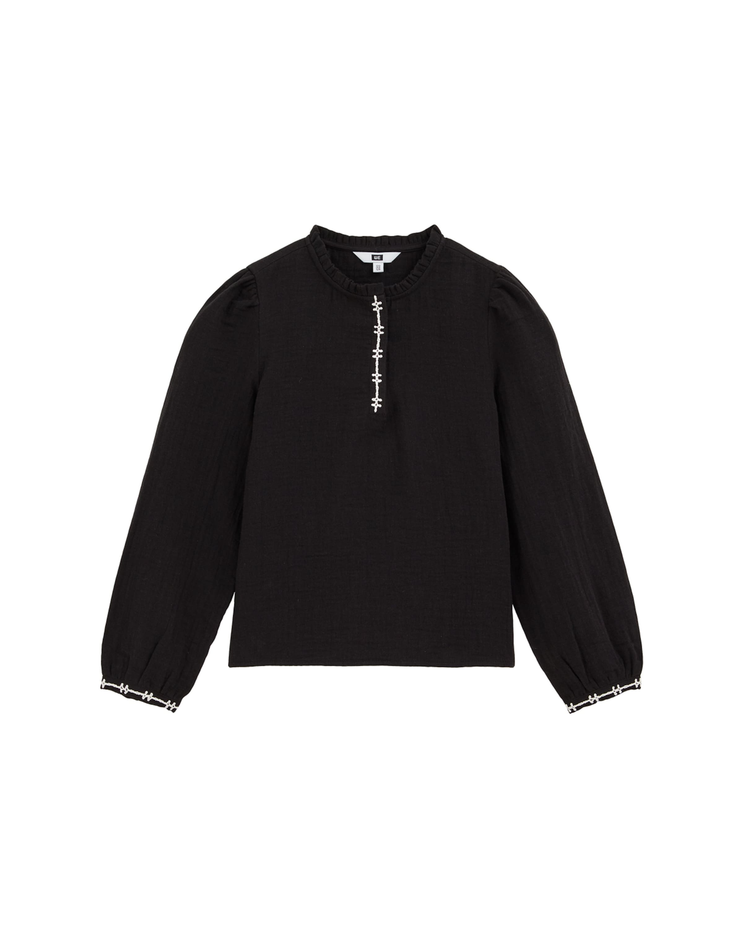 WE FashionBluza - crna boja: prednji dio