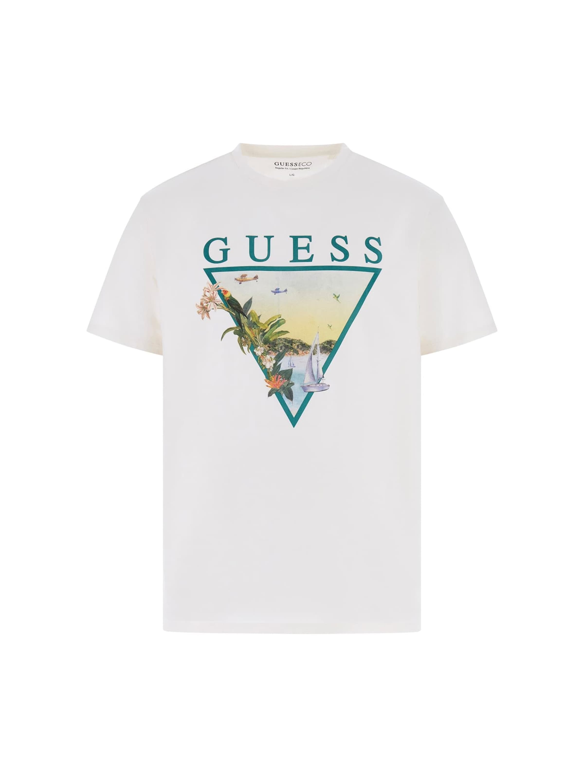 GUESS T-shirt i vit: framsida