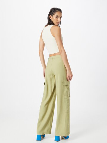 Wide Leg Pantalon cargo Tally Weijl en vert