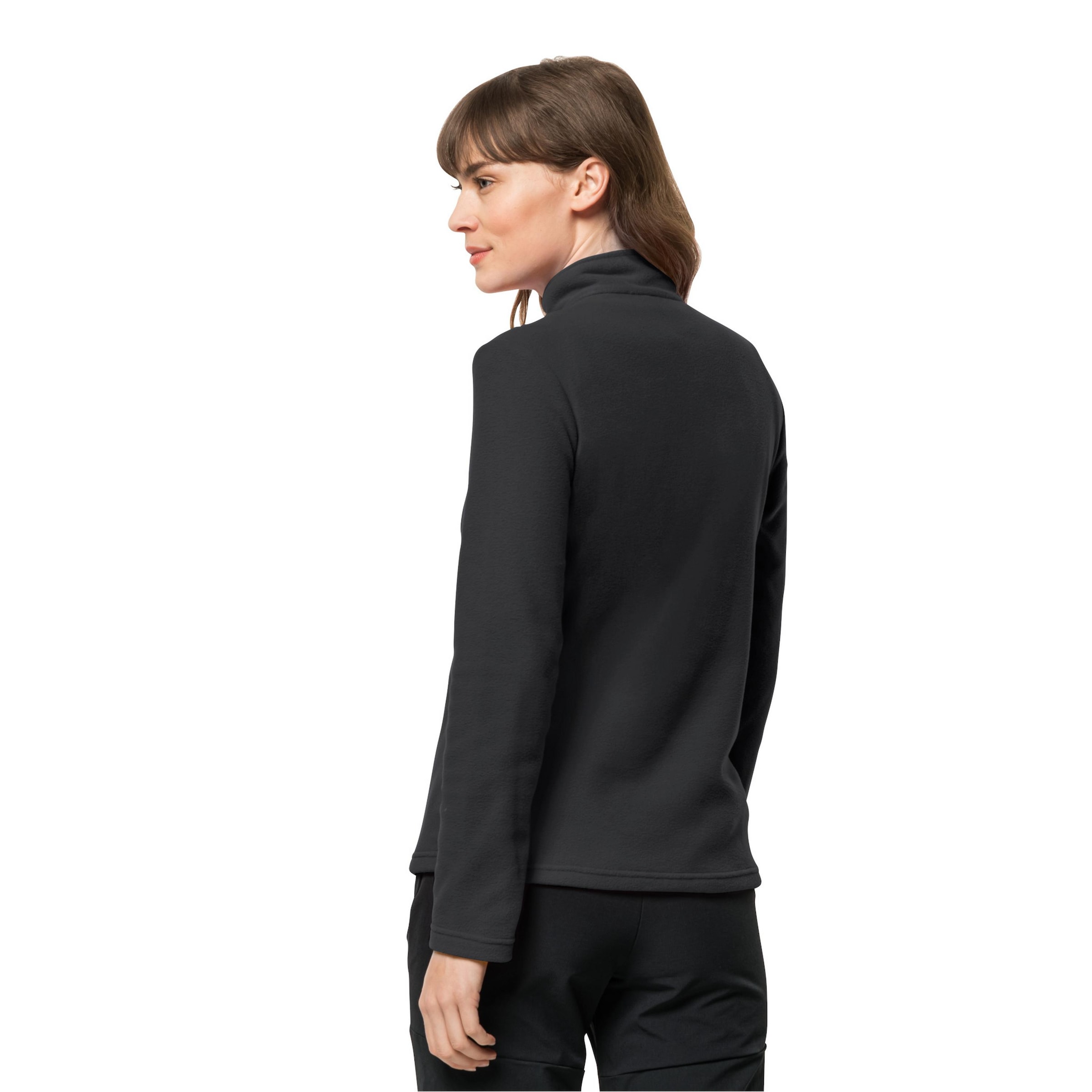 JACK WOLFSKIN Sports sweater 'Taunus' in Black