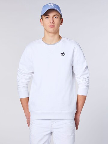 Polo Sylt Sweatshirt in Weiß: Vorderseite