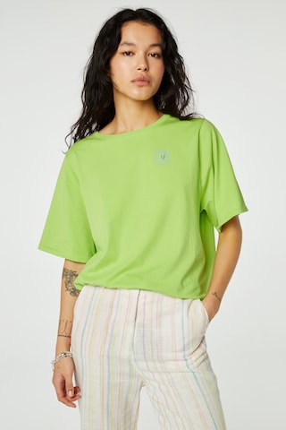 Fabienne Chapot Oversized shirt in Groen: voorkant