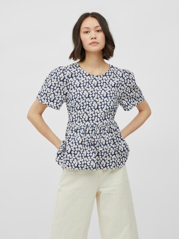 VILA Shirt 'BLOORA' in Blauw: voorkant