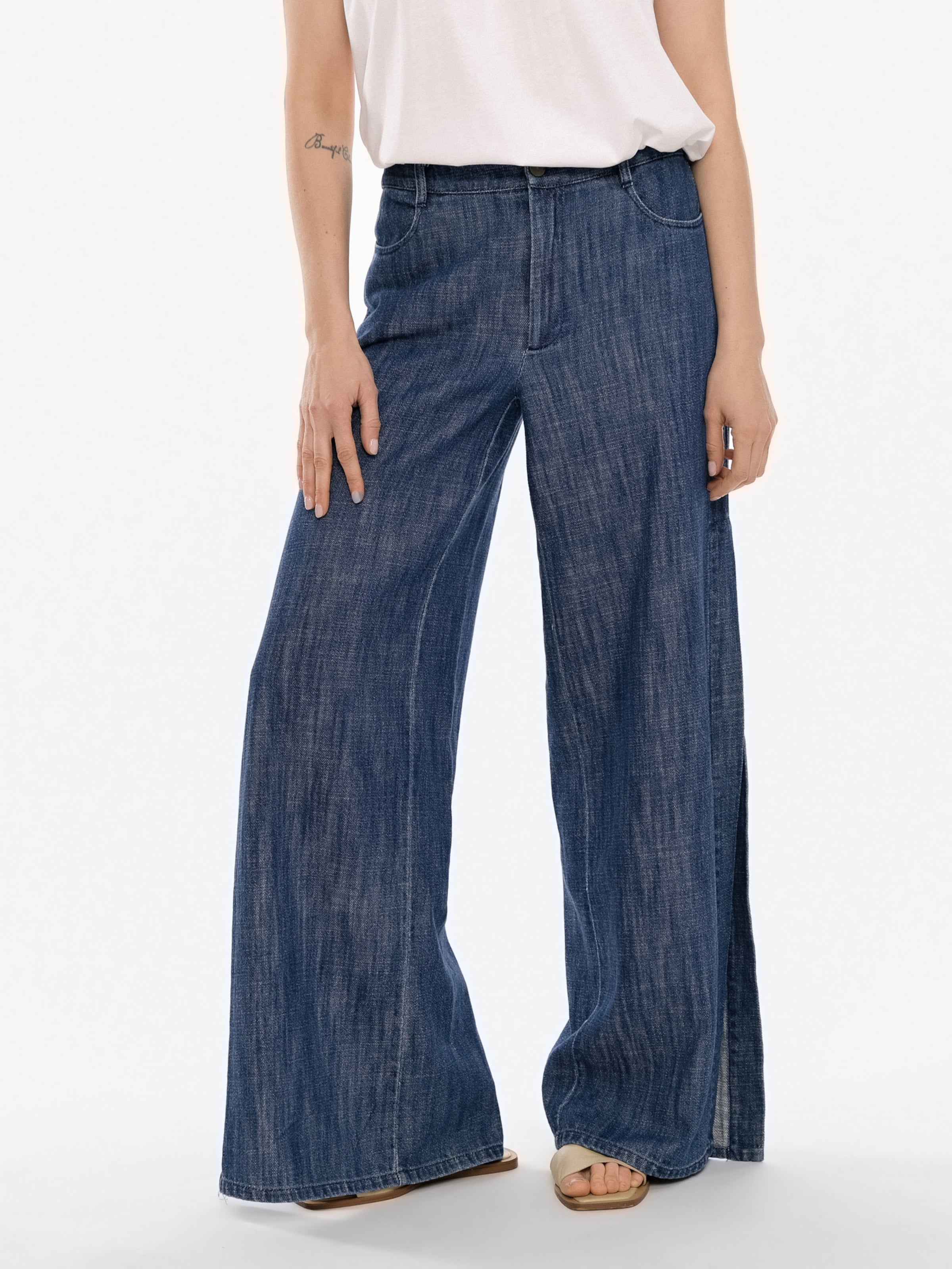 4TAILORS Loosefit Byxa i blå