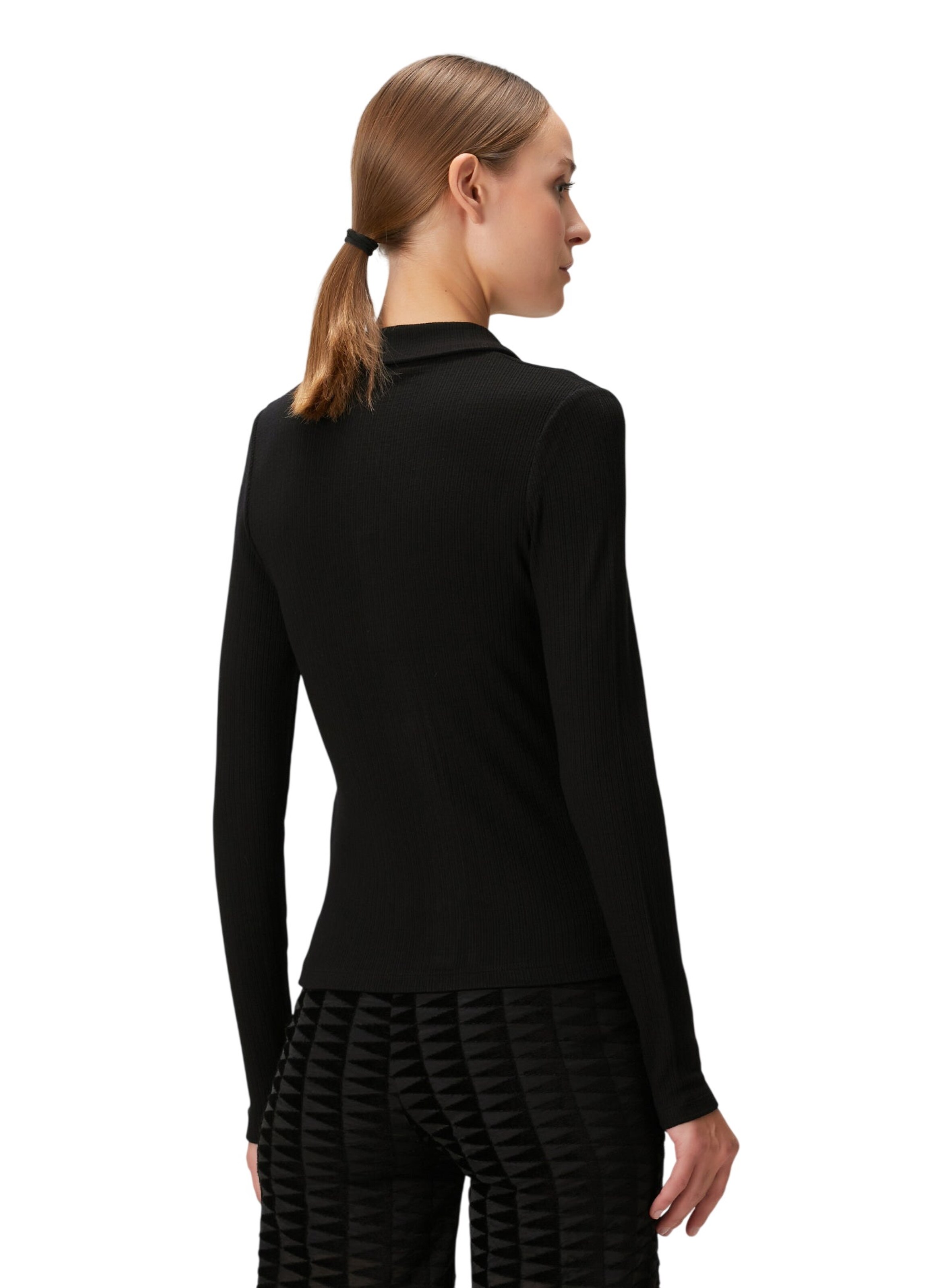 BASSIGUE Bluse in Schwarz