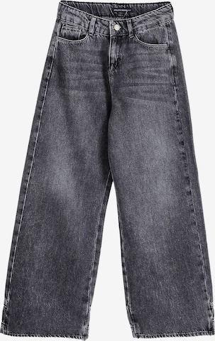 Solang Regular Hose Patch-Cargo-Jeans Streetwear Look in Grau: Vorderseite