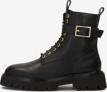 juoda Kazar Suvarstomieji kulkšnis dengiantys batai: priekis