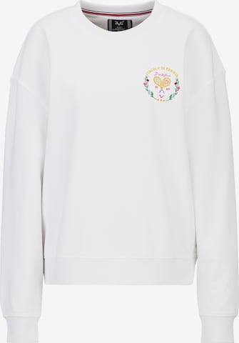 19V69 ITALIA Sweatshirt 'Sinja Tennis 2' in White: front