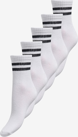 Chaussettes de sport ONLY PLAY en blanc : devant