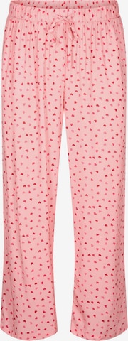 Zizzi Pajama Pants in Red: front