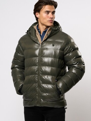 U.S. POLO ASSN. Tussenjas 'Thor' in Groen: voorkant