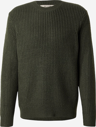 Only & Sons Neulepaita 'ONSROLF' värissä tummanvihreä, Tuotenäkymä