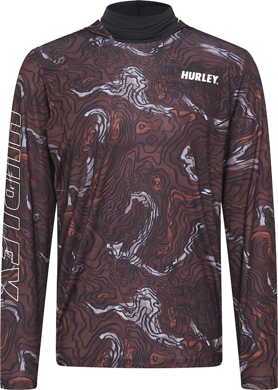 Hurley Funktionsshirt 'ATTICUS MOAB' in Schwarz