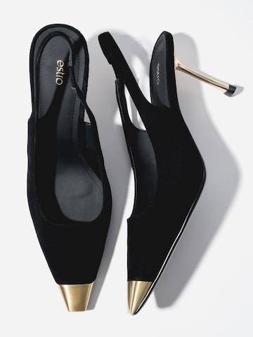Estro Slingpumps '7762'‌‌‌‌‌ in Schwarz