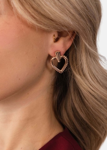 Boucles d'oreilles 'Darling Heart' PURELEI en or : devant