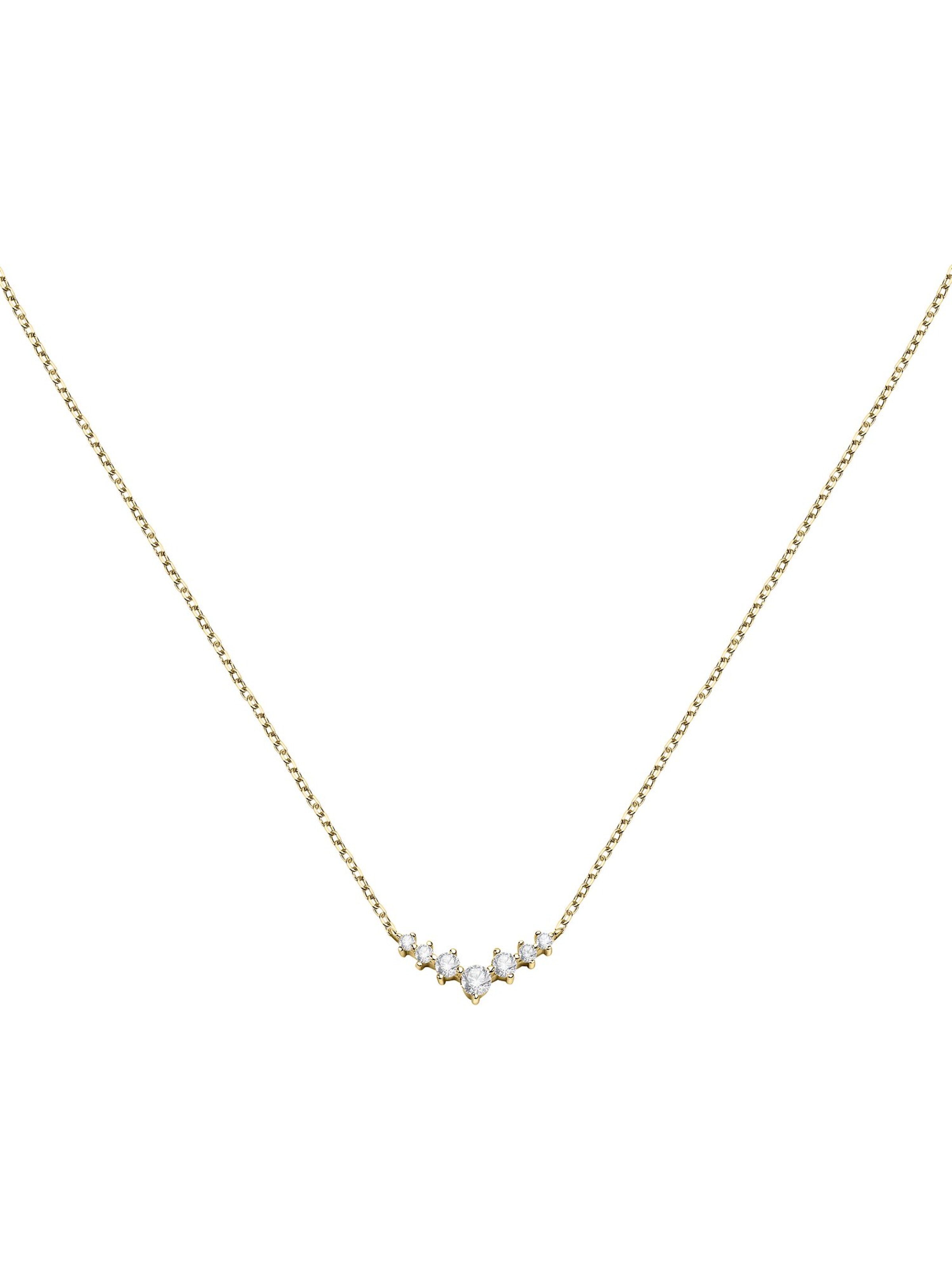 FAVS Necklace in Gold: front