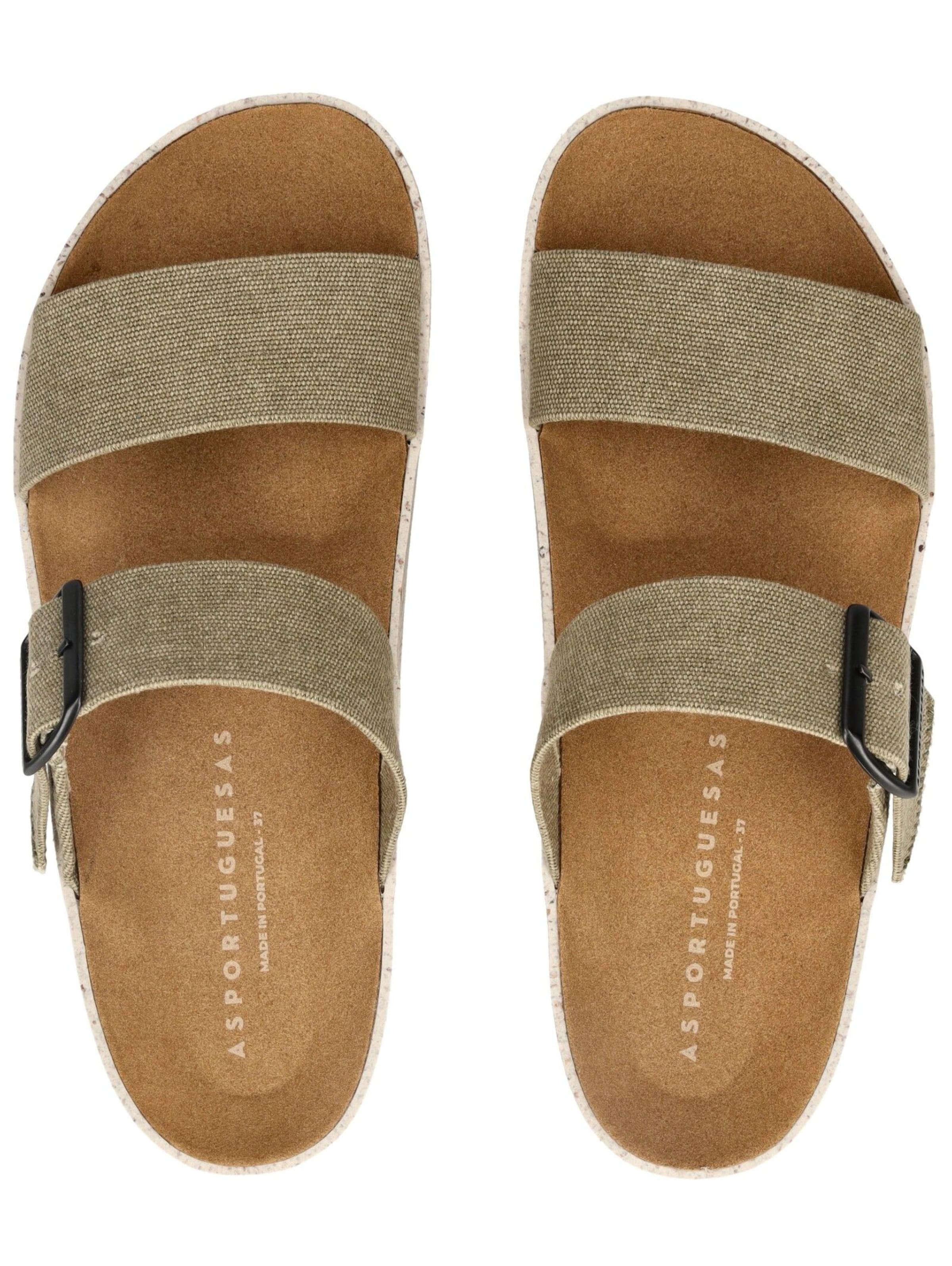 Asportuguesas Mules in Green