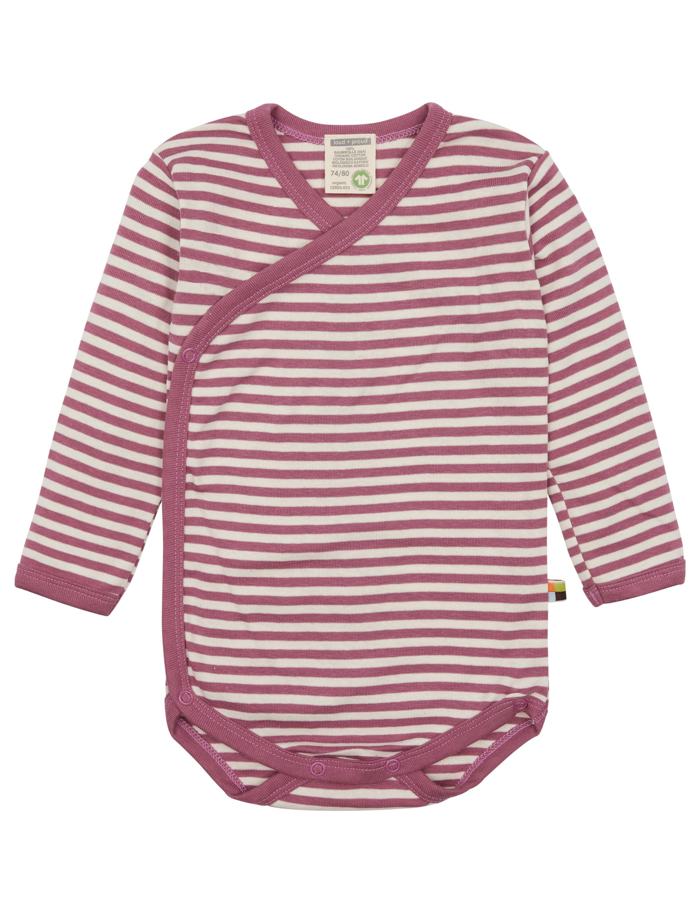 loud + proud Strampler/Body‌‌‌‌‌‌‌ in Lila: Vorderseite