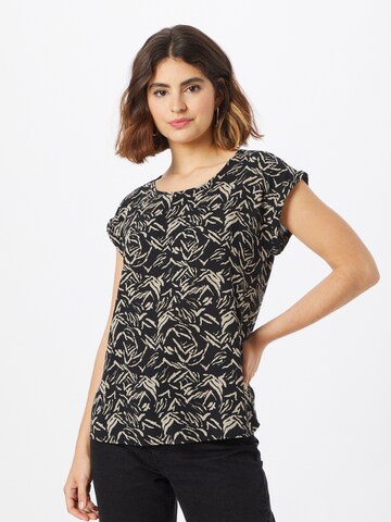 Peppercorn Blouse 'Ginny Malucca' in Zwart: voorkant