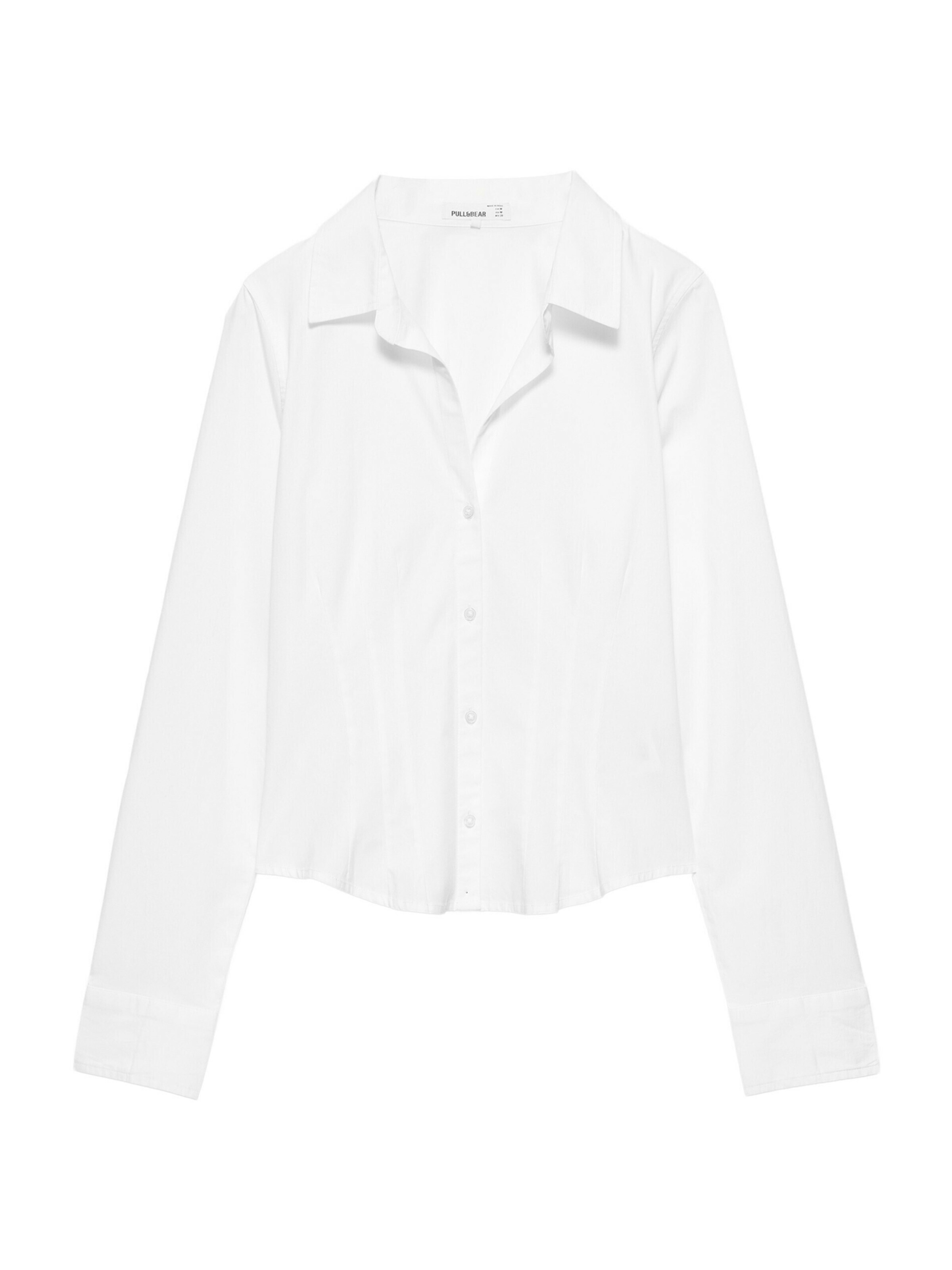 Pull&Bear Bluse in Weiß: Vorderseite