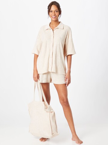 Nasty Gal Leisure suit in Beige: front