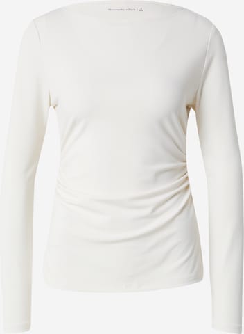 smėlio Abercrombie & Fitch Marškinėliai: priekis