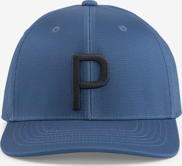 PUMA Cap 'P' in Blue: front