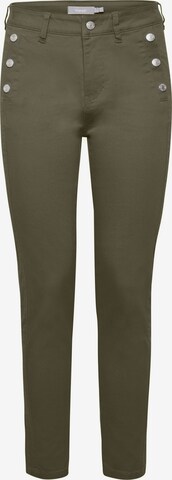 Fransa Slim fit Pants 'Frmax' in Green: front