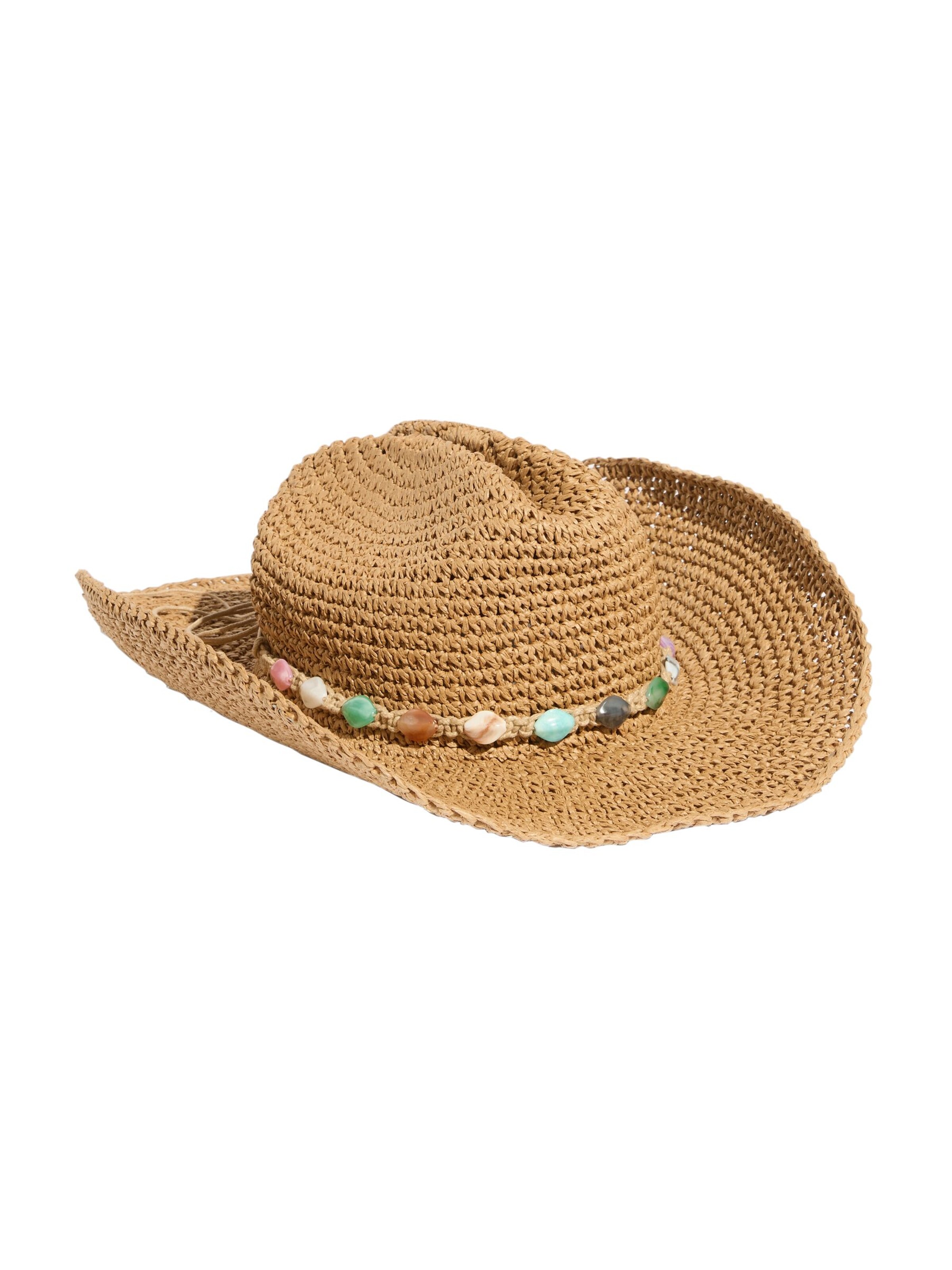 Lipsy Hattu 'Raffia' värissä beige: etupuoli