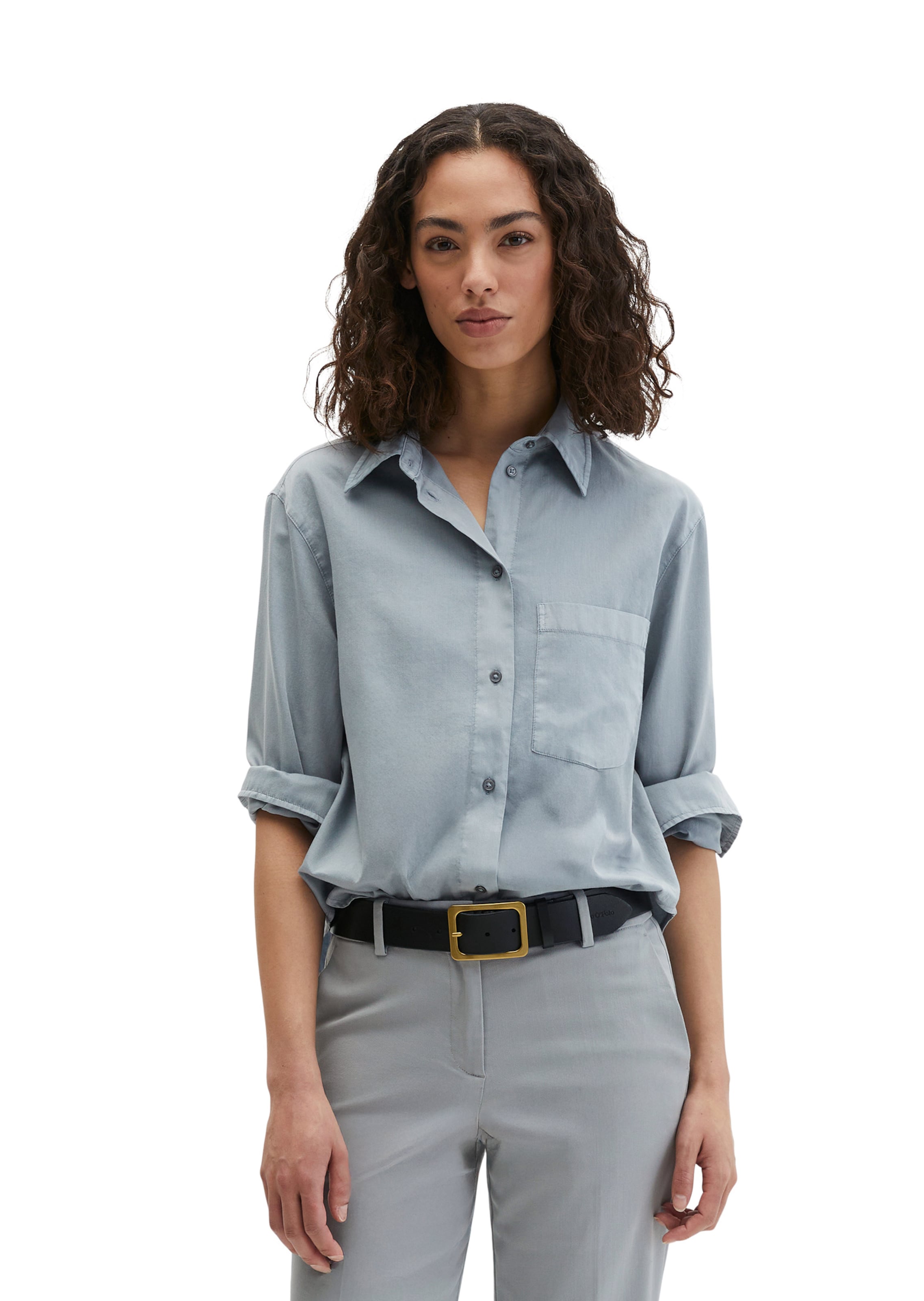 Marc O'Polo Blouse in Grey: front