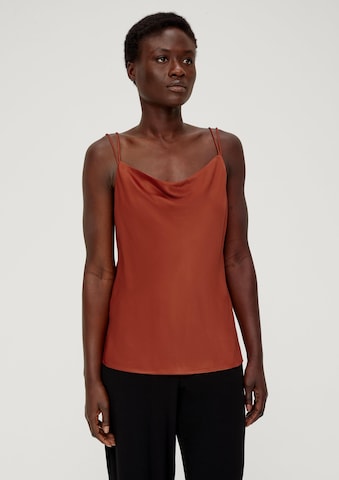 s.Oliver BLACK LABEL Top in Orange: Vorderseite