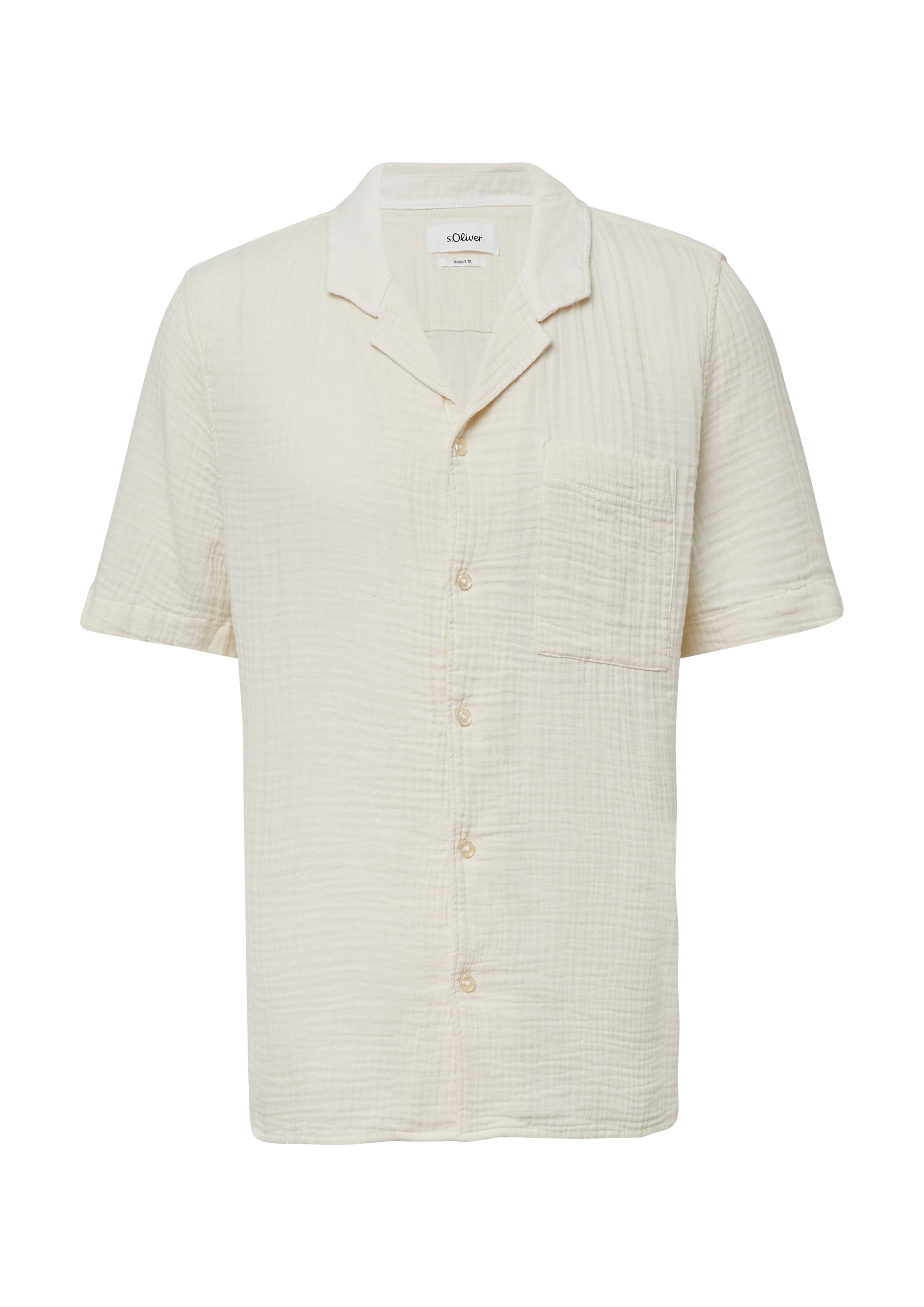s.Oliver Hemd in Beige: Vorderseite