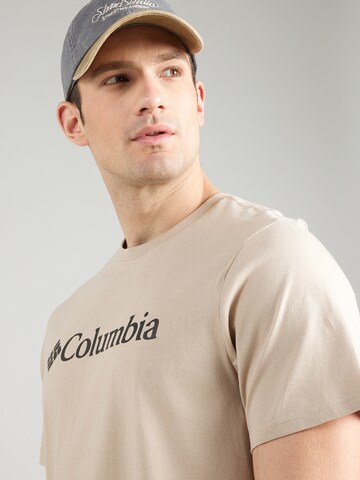 COLUMBIA Funkční tričko 'CSC' – hnědá