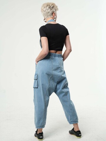 Metamorphoza Loosefit Tuinbroek jeans in Blauw