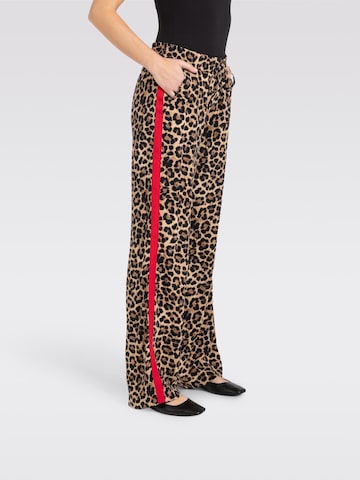 MAC Wide leg Pants 'Chiara' in Brown