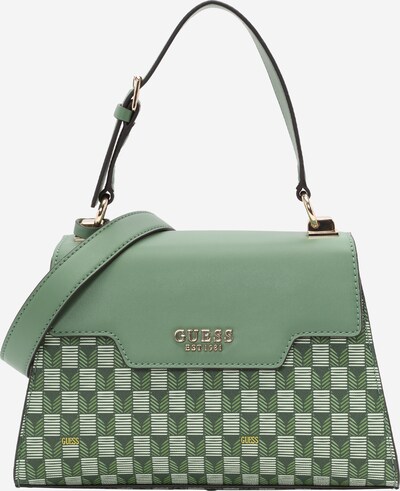 GUESS Sacs à main 'Hallie' en vert / noir / blanc, Vue avec produit