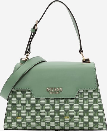 Borsa a mano 'Hallie' di GUESS in verde: frontale