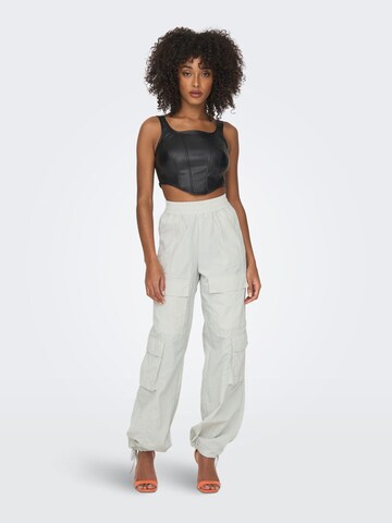 Effilé Pantalon cargo ONLY en gris