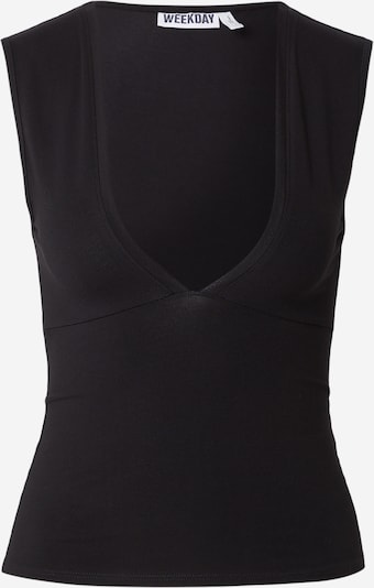 WEEKDAY Toppi 'Pia' värissä musta, Tuotenäkymä