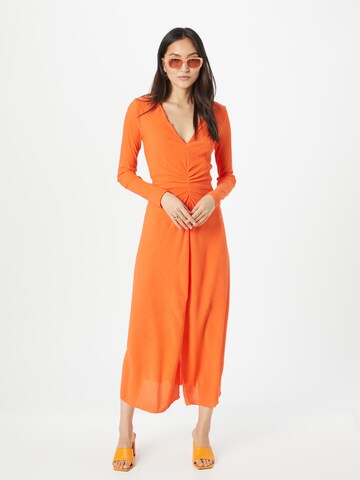 HUGO Obleka 'Keglissy' | oranžna barva