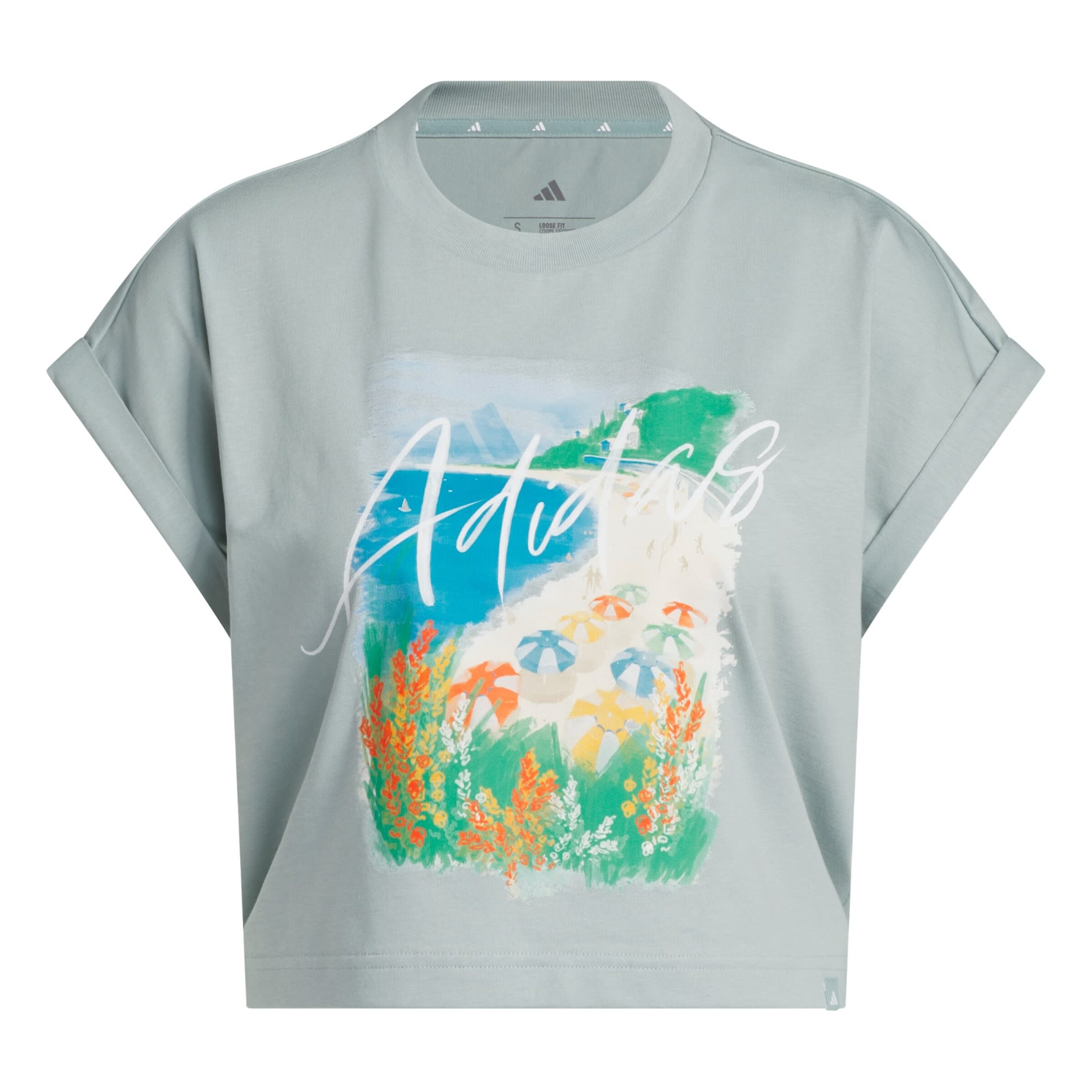 ADIDAS SPORTSWEAR Performance shirt 'Summer Romance' in Blue / Pastel green / Orange / White, Item view