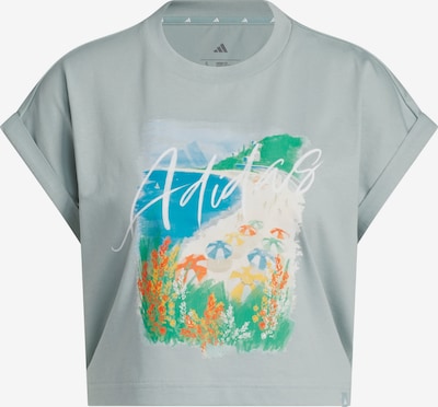 ADIDAS SPORTSWEAR Toiminnallinen paita 'Summer Romance' koossa XS värissä sininen / pastellinvihreä / oranssi / valkoinen, Tuotenäkymä