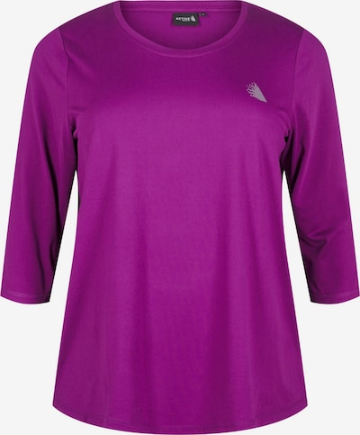 Sportiniai marškinėliai iš Active by Zizzi, spalva – purpurinė / juoda, Prekių apžvalga