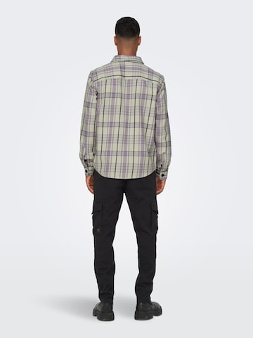 Only & Sons Regular fit Skjorta 'Milo' i lila