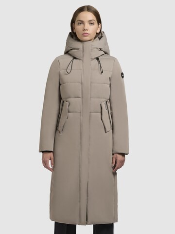 khujo Wintermantel 'Barla' in Beige: voorkant